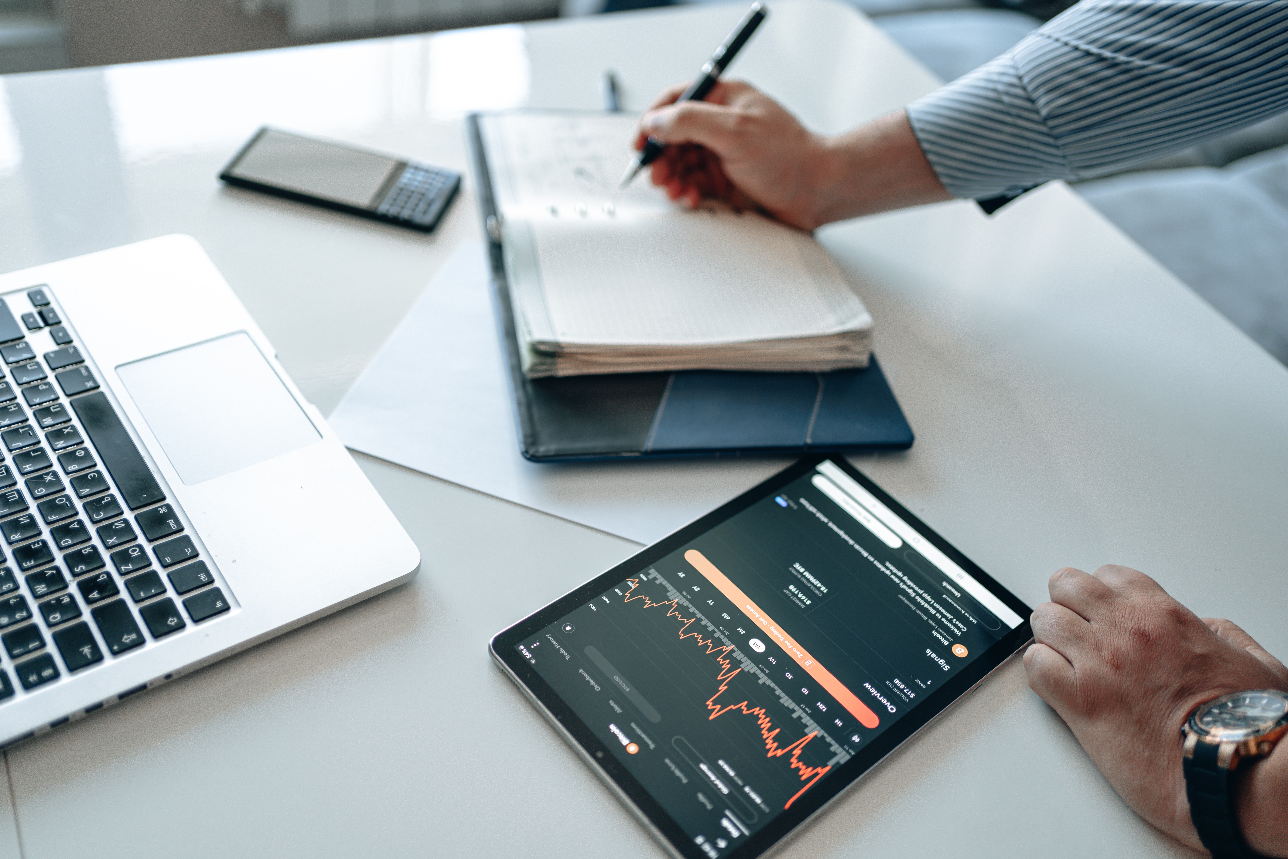 Mobile application screens showcasing IT Realms development work